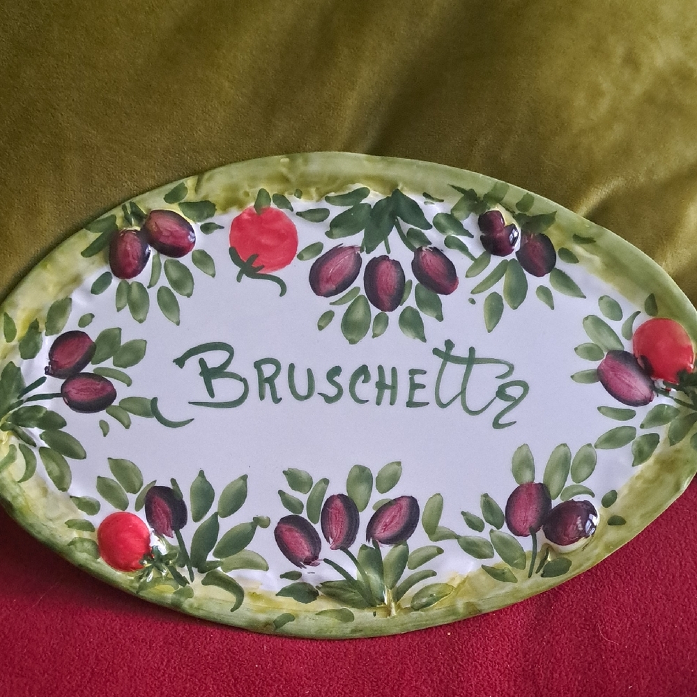 Perfect Buccetta Plate! Decorative Bruschetta Serving Platter